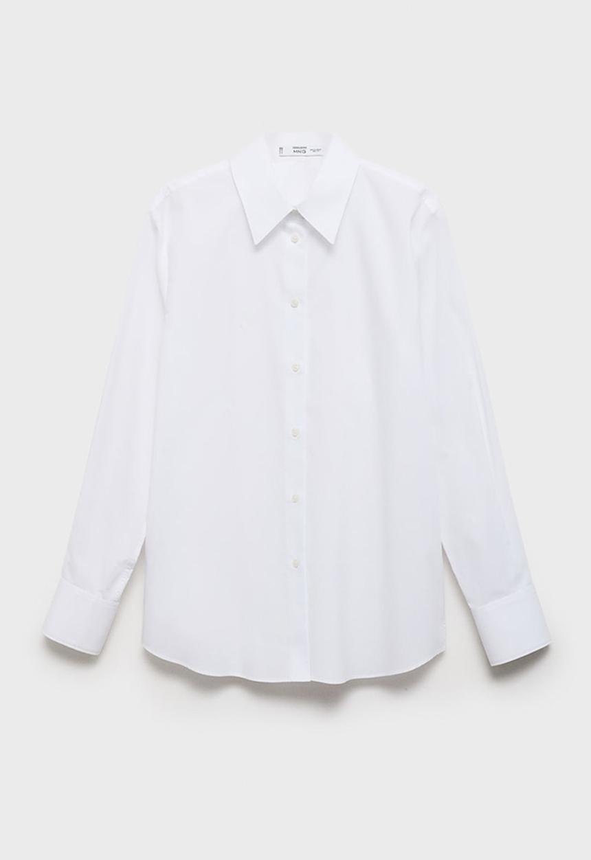 MANGO - Shirt regu - natural