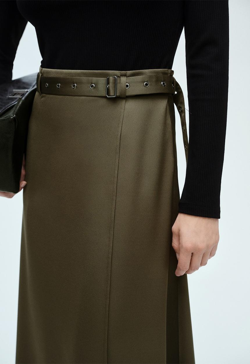 MANGO - Dress grace - beige/ khaki