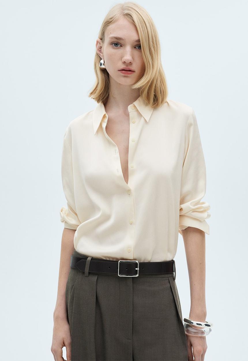 MANGO - Shirt ideale - natural