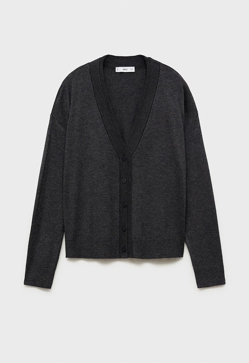 MANGO - Cardigan lucca - dark grey1