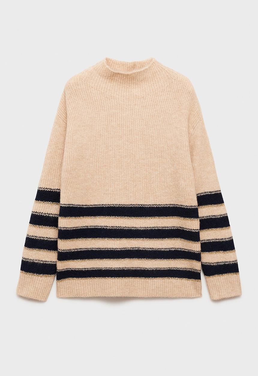 MANGO - Sweater capitan - light beige