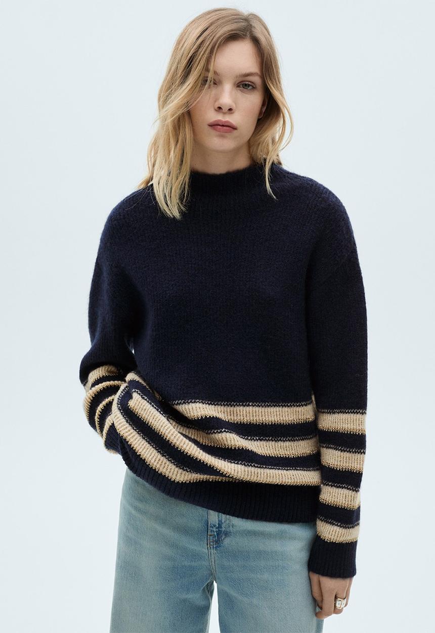 MANGO - Sweater capitan - midnight navy