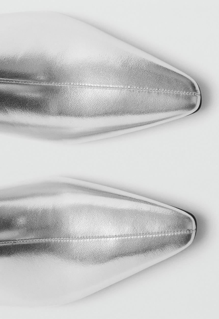 MANGO - Ankle boot - silver