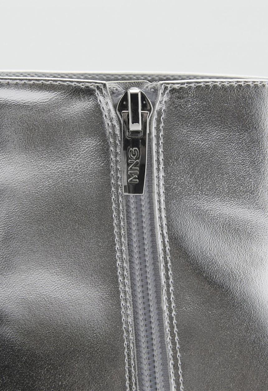 MANGO - Ankle boot - silver