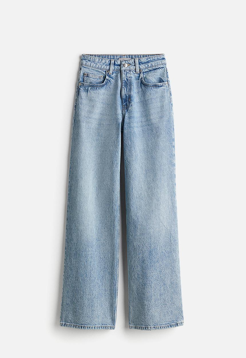 H&M - Wide jeans - light denim blue