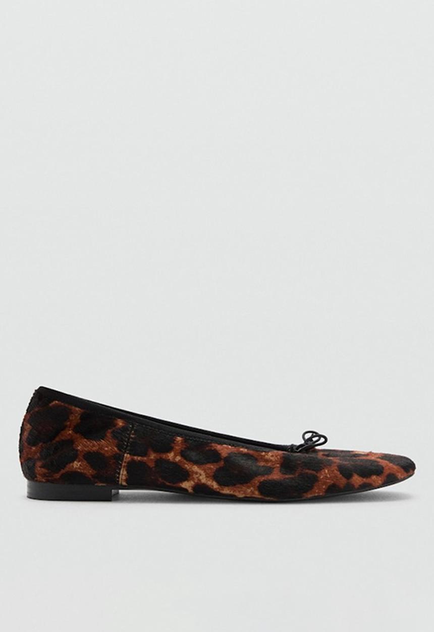 MANGO - Wild suede pump - brown