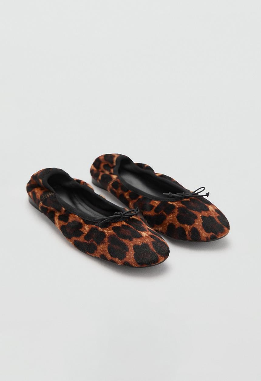 MANGO - Wild suede pump - brown