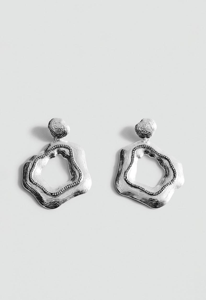 MANGO - Niza earrings - silver