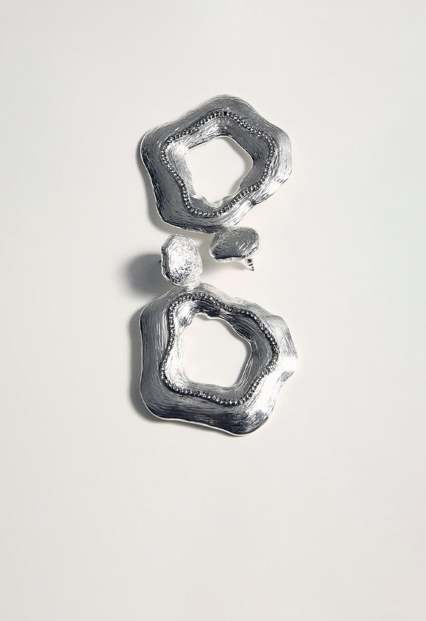 MANGO - Niza earrings - silver