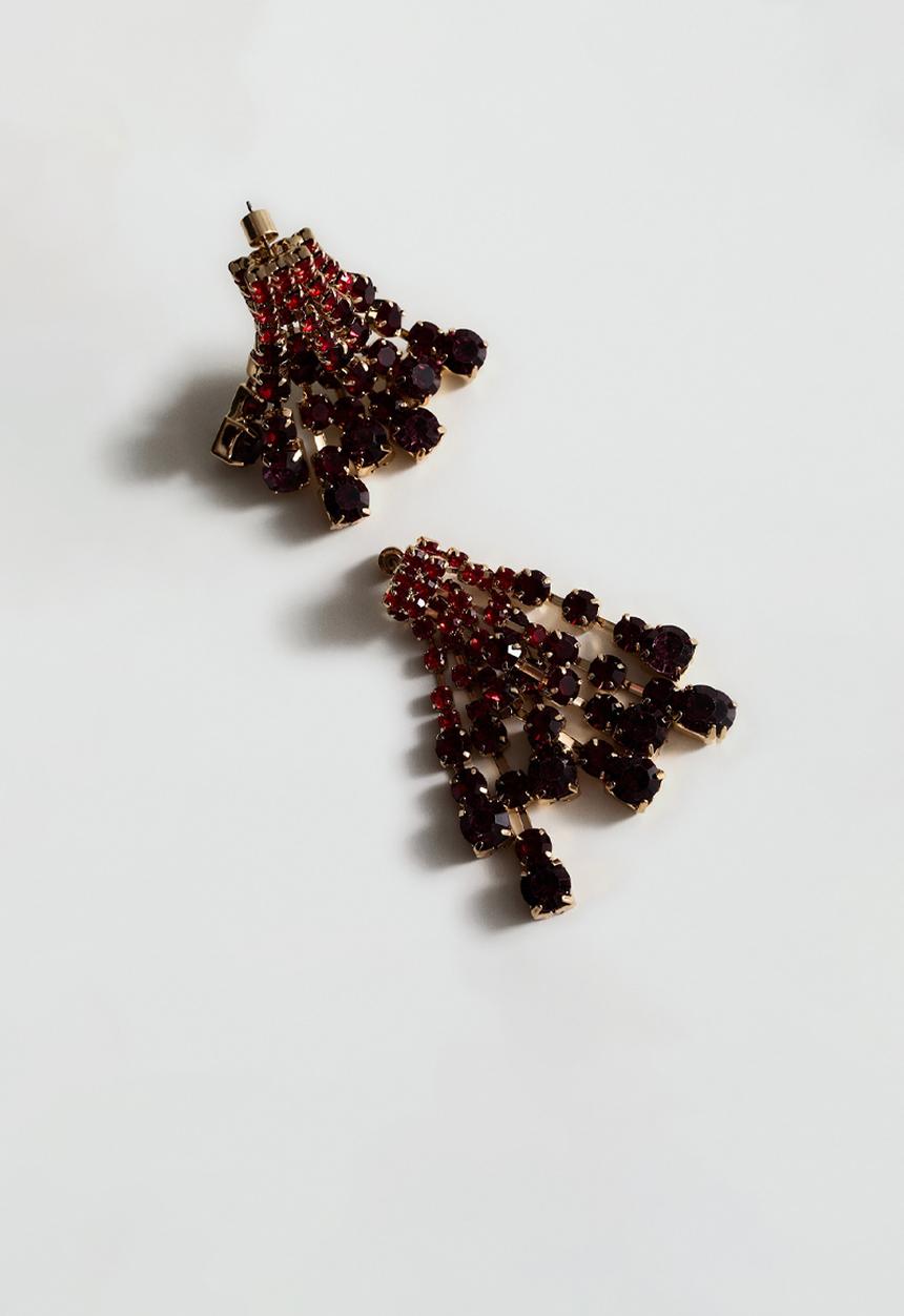 MANGO - Nerea earrings - red