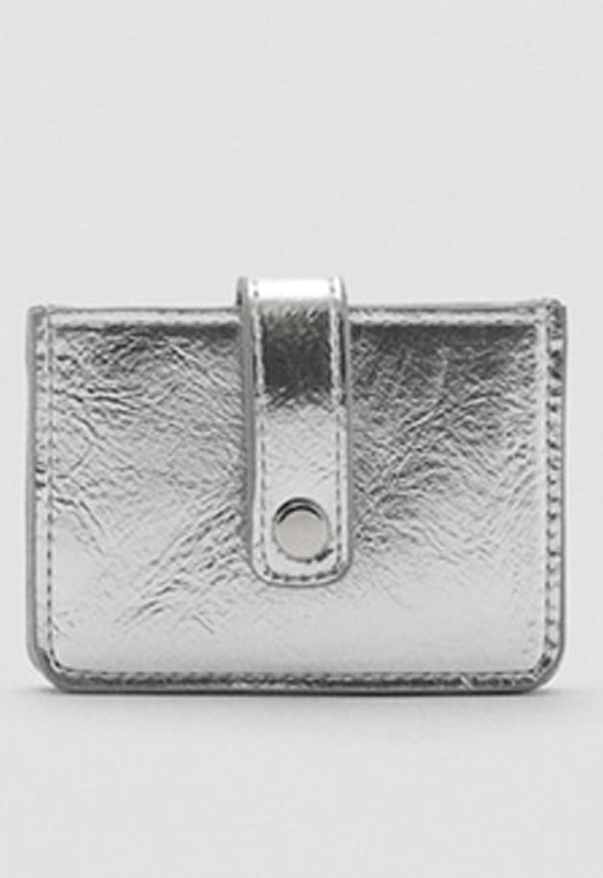MANGO - Card holder kilates - silver
