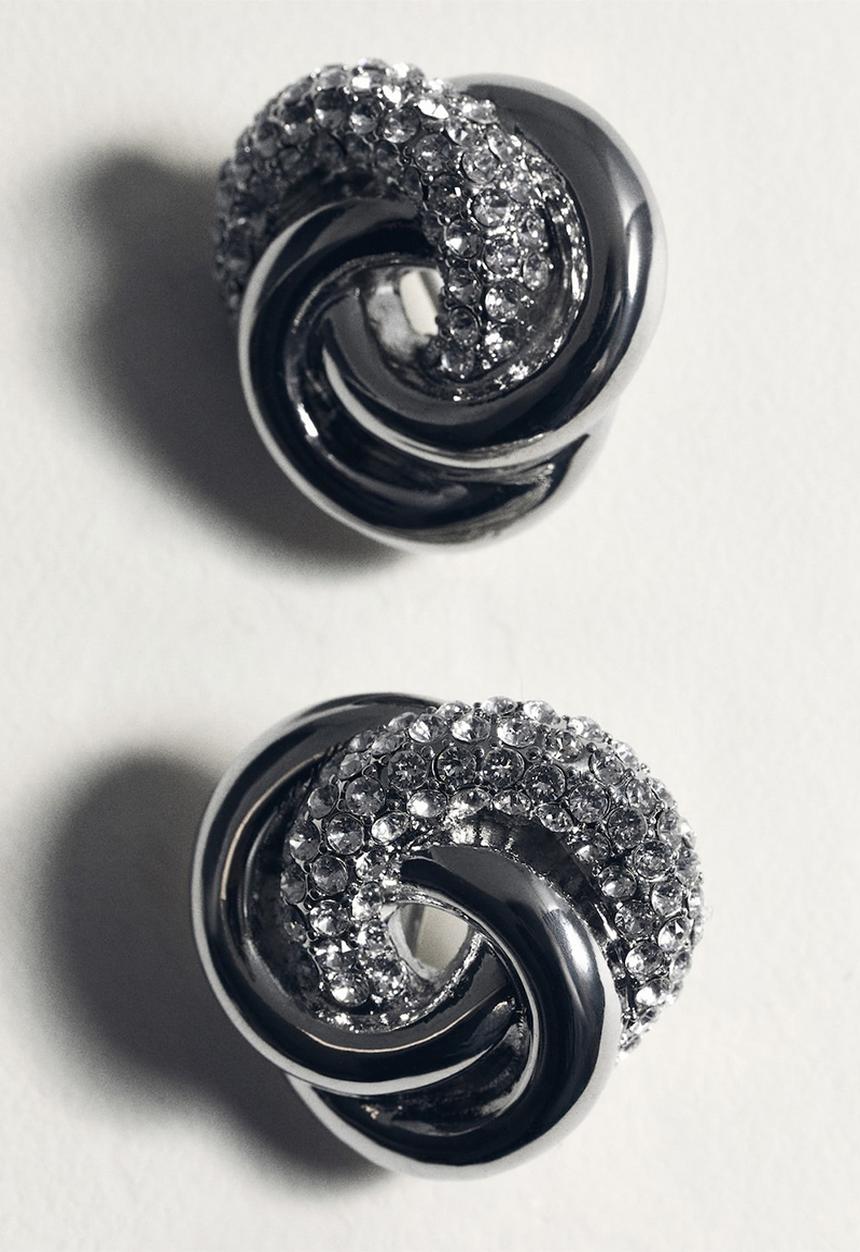 MANGO - Naim earrings - silver