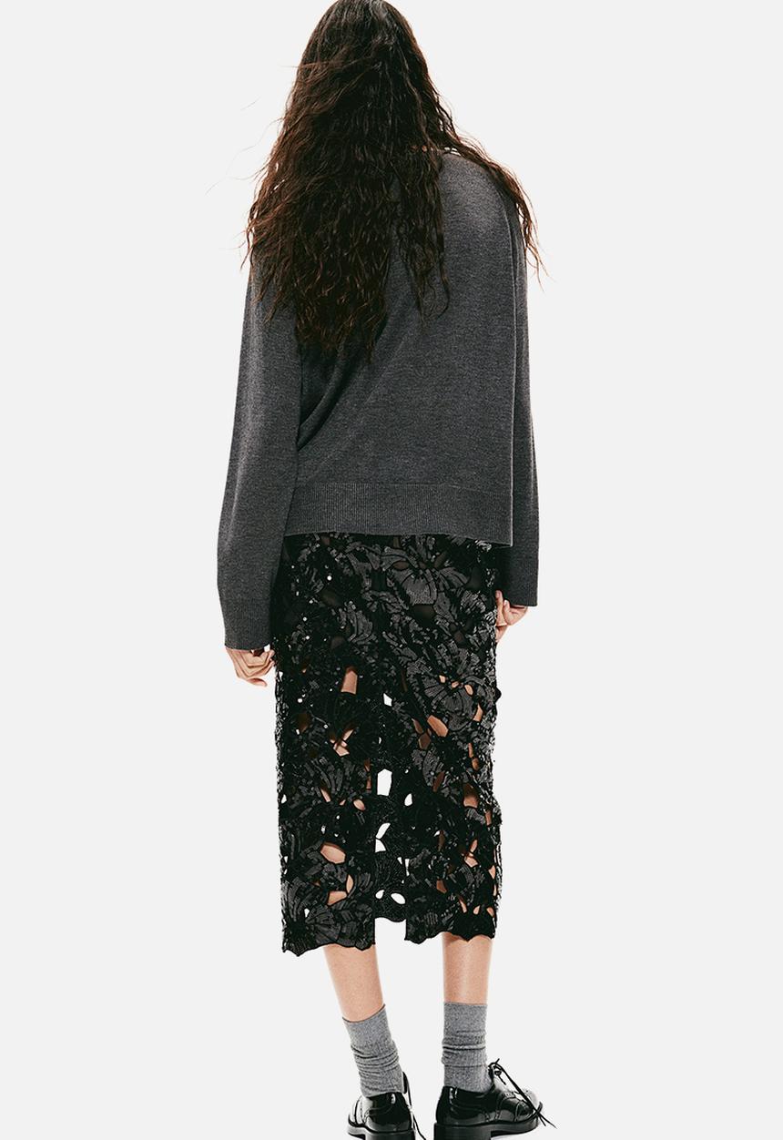H&M - Fine-knit jumper - dark grey marl