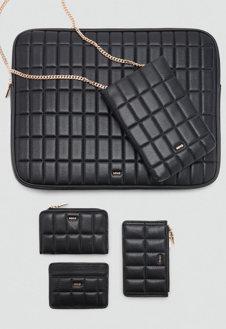 MANGO - Praline cardholder - black