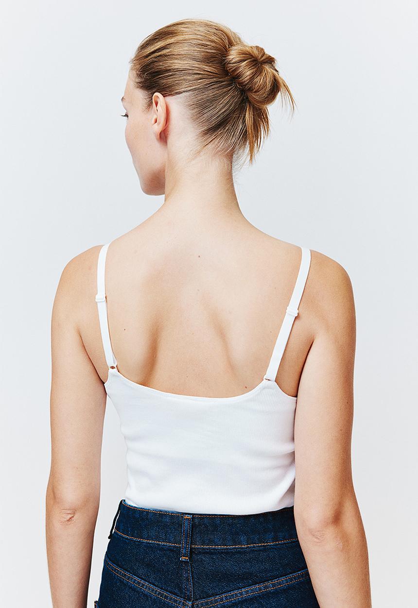 H&M - Mama 2-pack nursing strappy tops - white & black