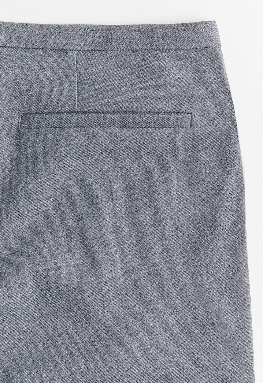 H&M - Flared tailored trousers - grey marl 