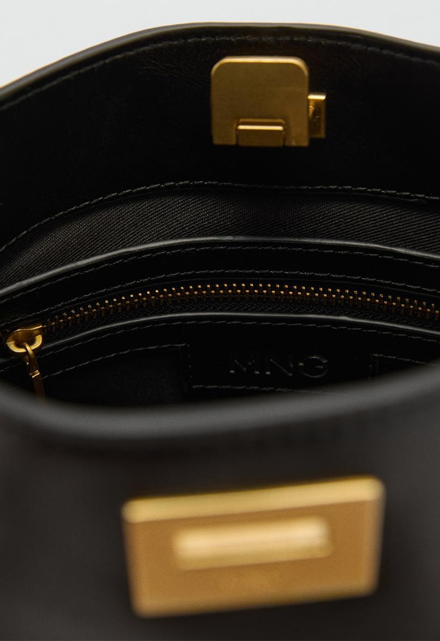 MANGO - Bag mch mike- black