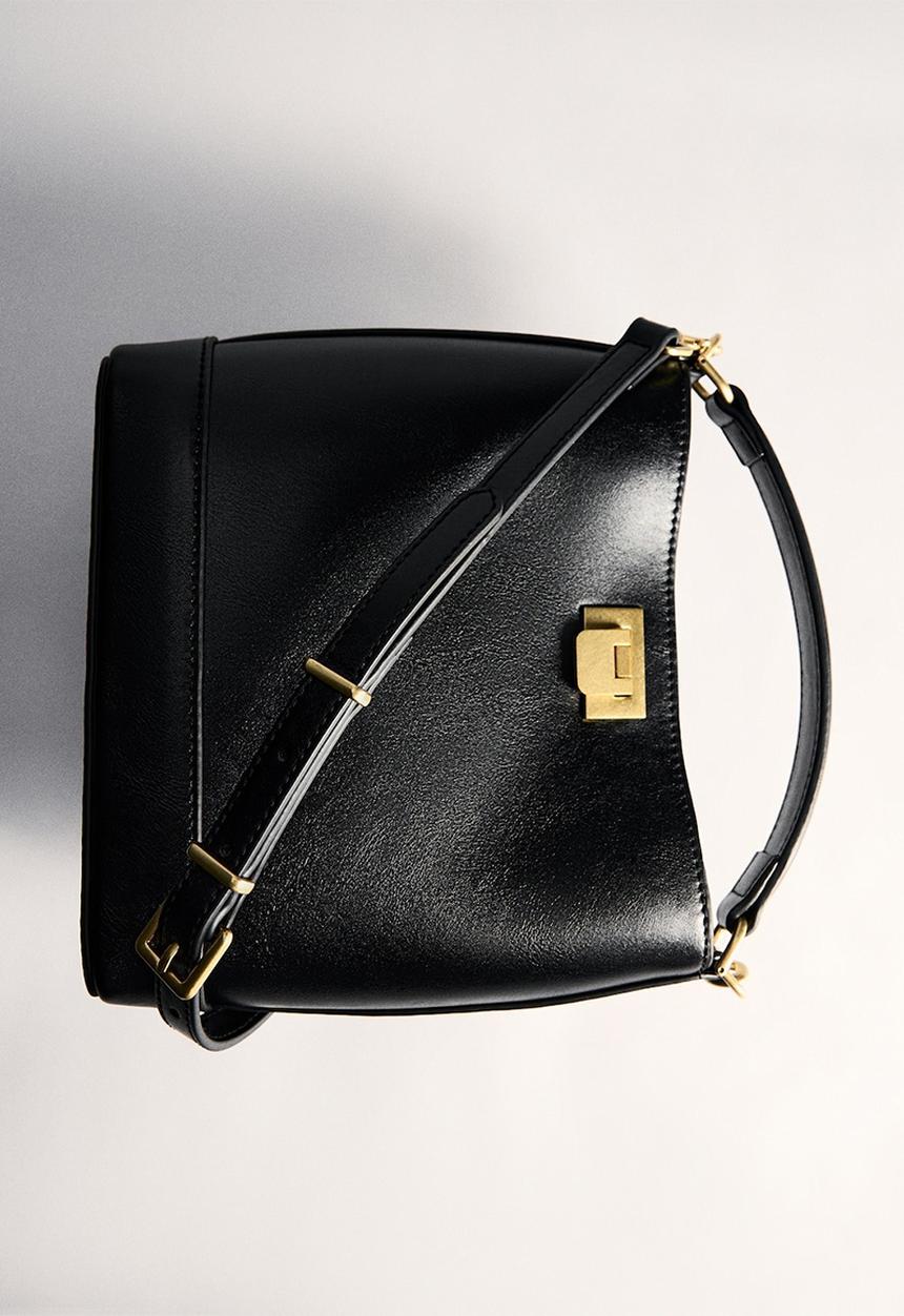 MANGO - Bag mch mike- black