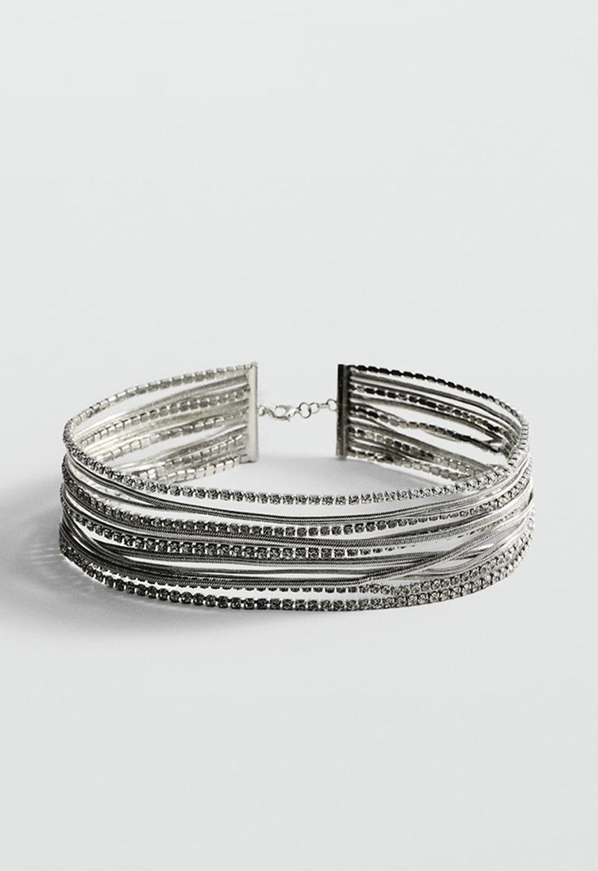 MANGO - Nina  necklace - silver