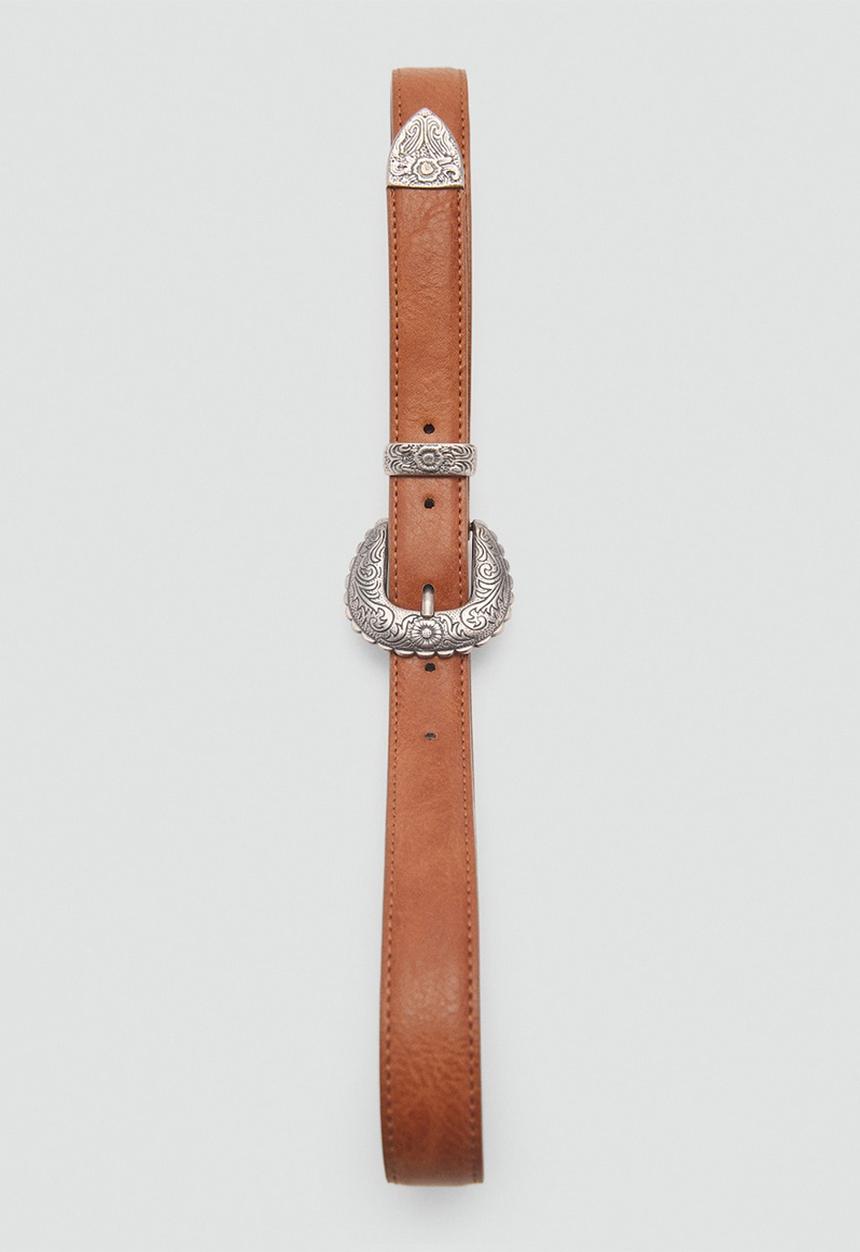 MANGO - Belt nolan  - brown