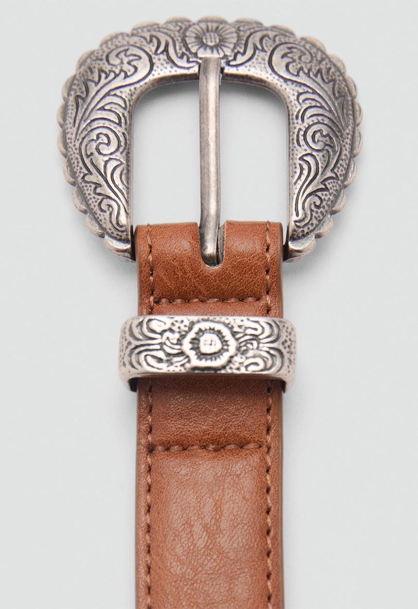 MANGO - Belt nolan  - brown