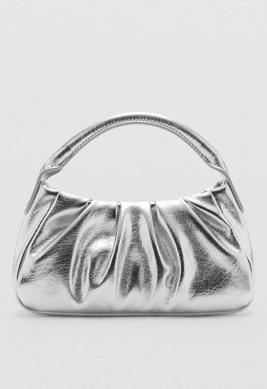 MANGO - Leon crossbody bag - silver