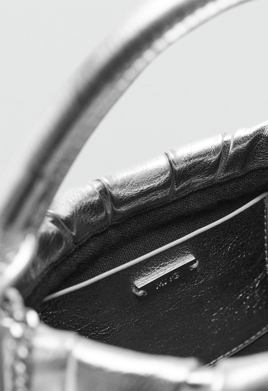 MANGO - Leon crossbody bag - silver