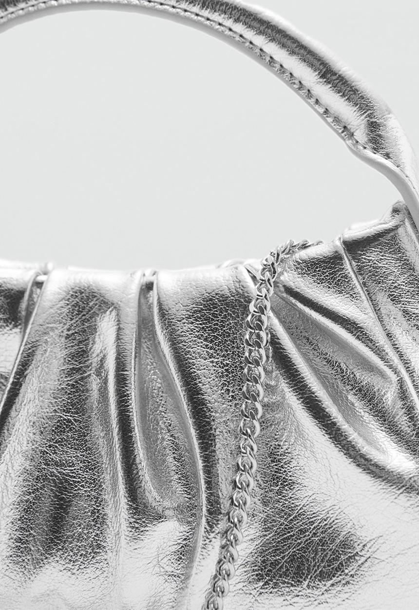 MANGO - Leon crossbody bag - silver