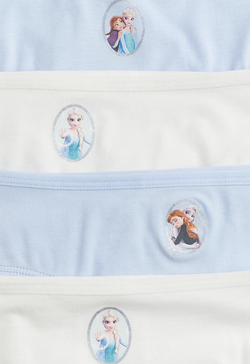 H&M - 7-Pack cotton briefs - light blue & frozen 