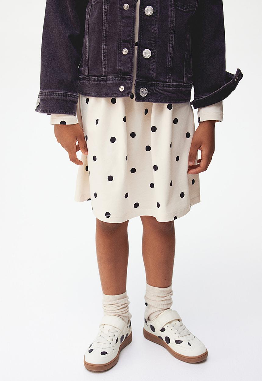 H&M - Printed cotton dress - beige