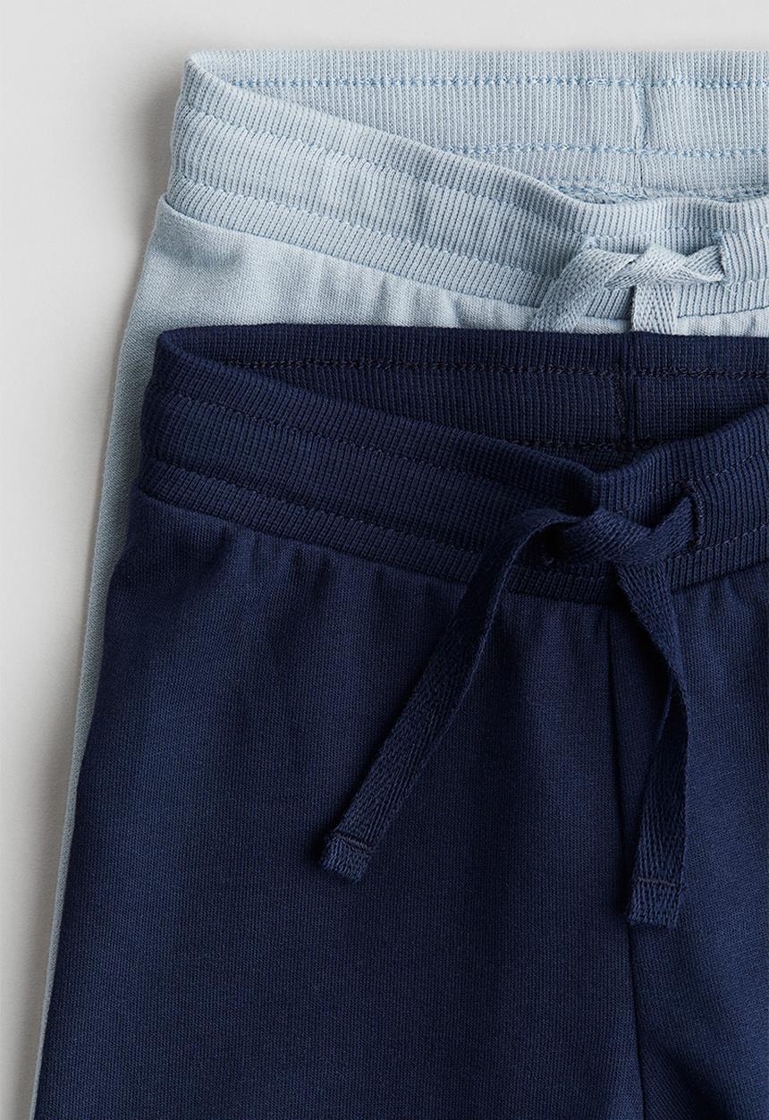 H&M - 2-Pack joggers - dark blue/light blue
