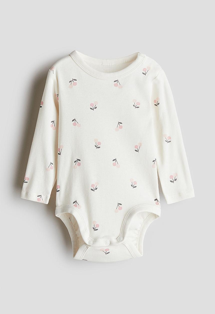 H&M - Long-sleeved bodysuit - White