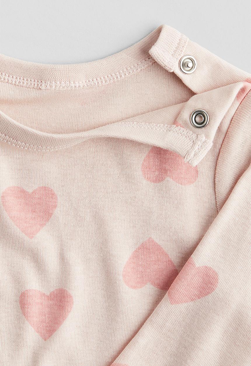 H&M - Long-sleeved bodysuit - Pink