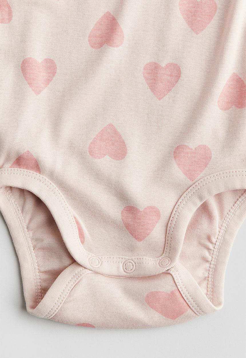 H&M - Long-sleeved bodysuit - Pink