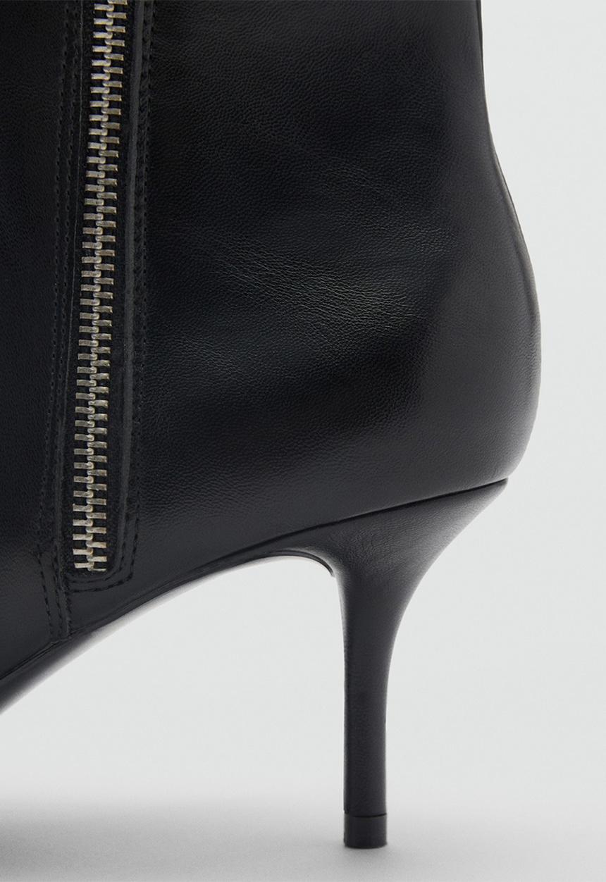 MANGO - Zip ankle boot - black