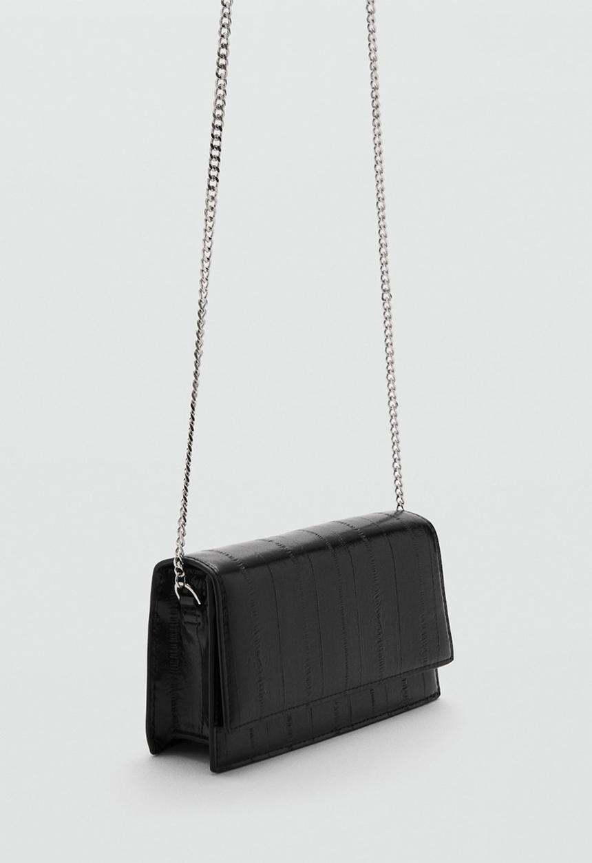 MANGO - Rain crossbody bag - black