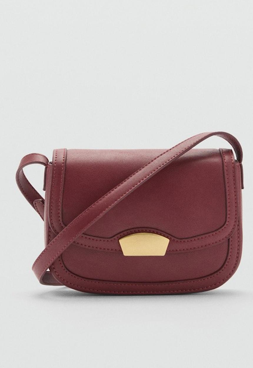 MANGO - Bag i lyrata - maroon