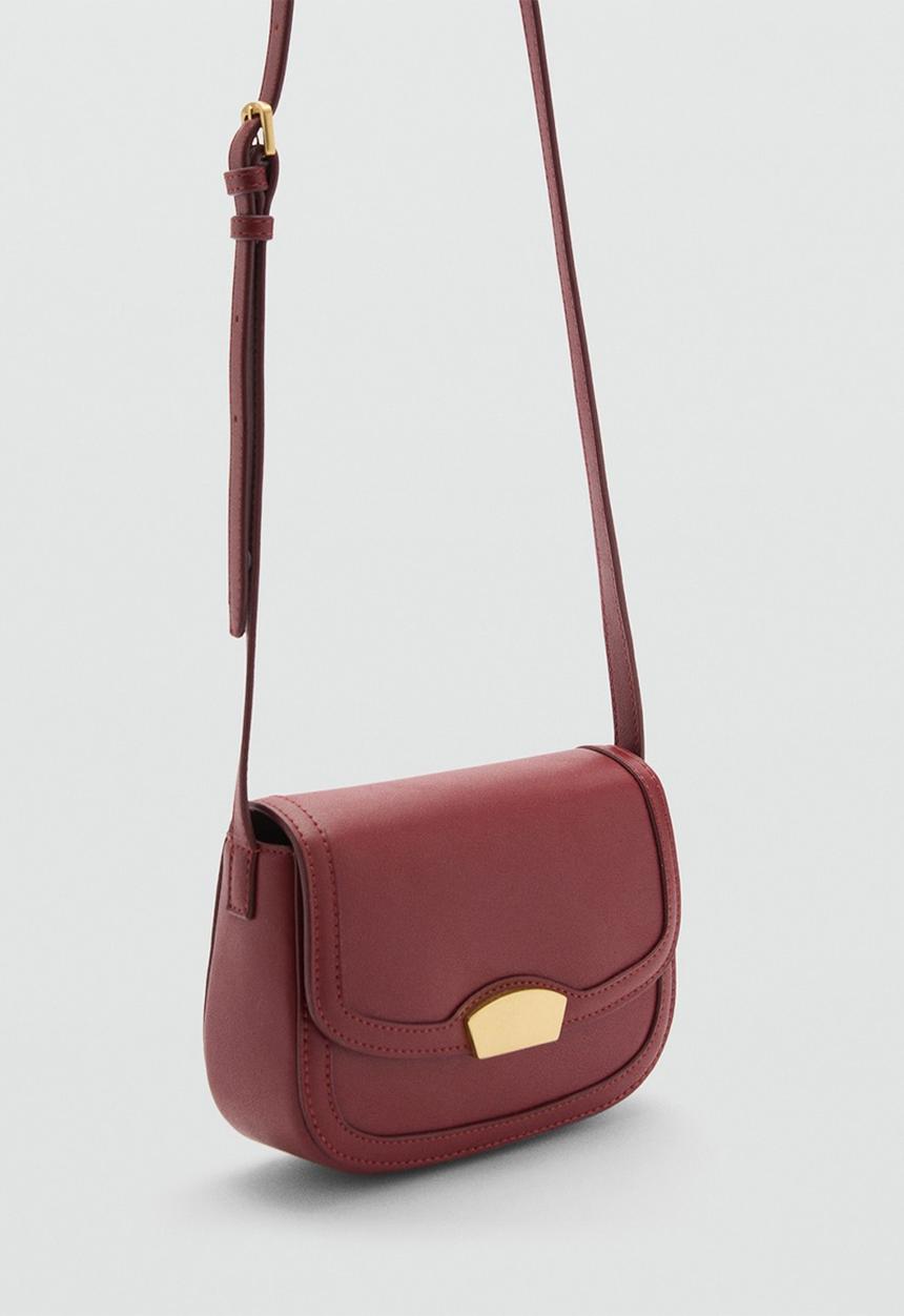MANGO - Bag i lyrata - maroon