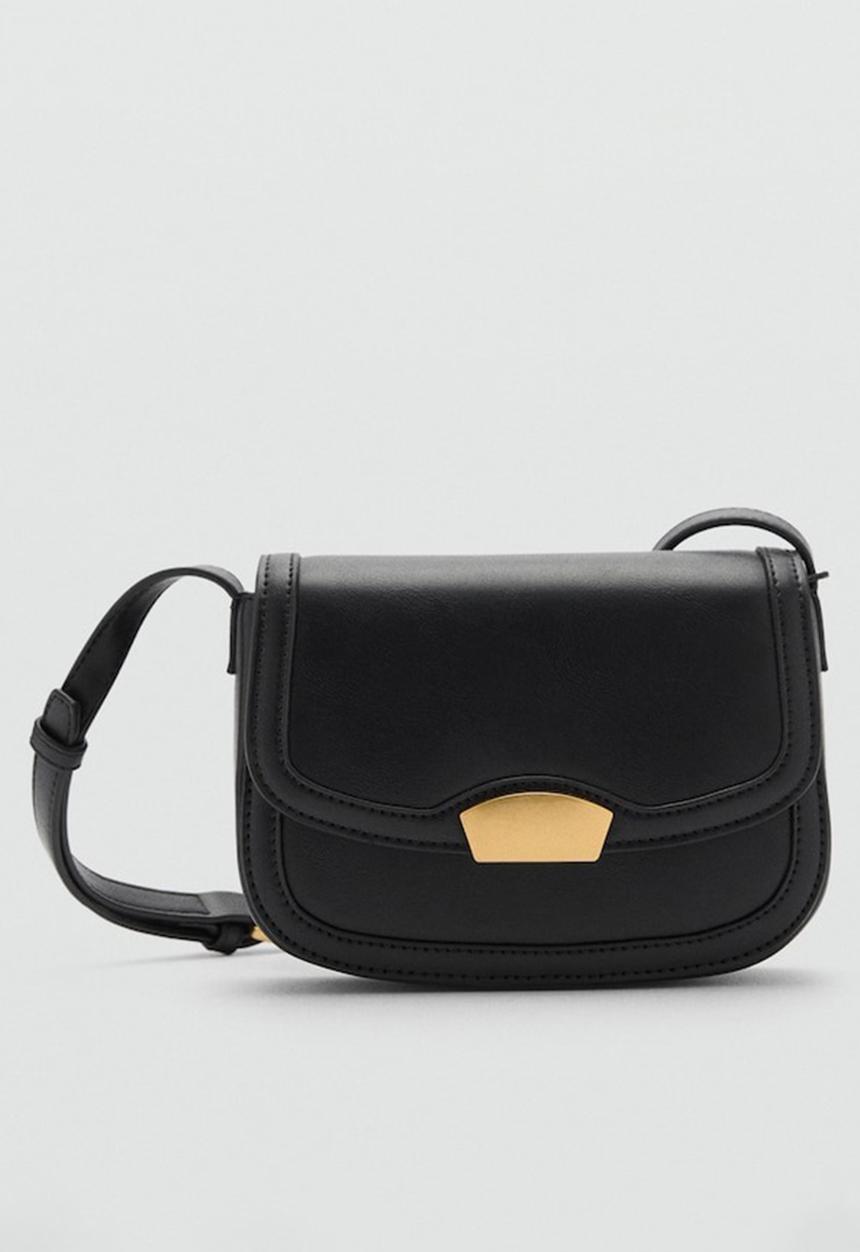 MANGO - Bag i lyrata - black