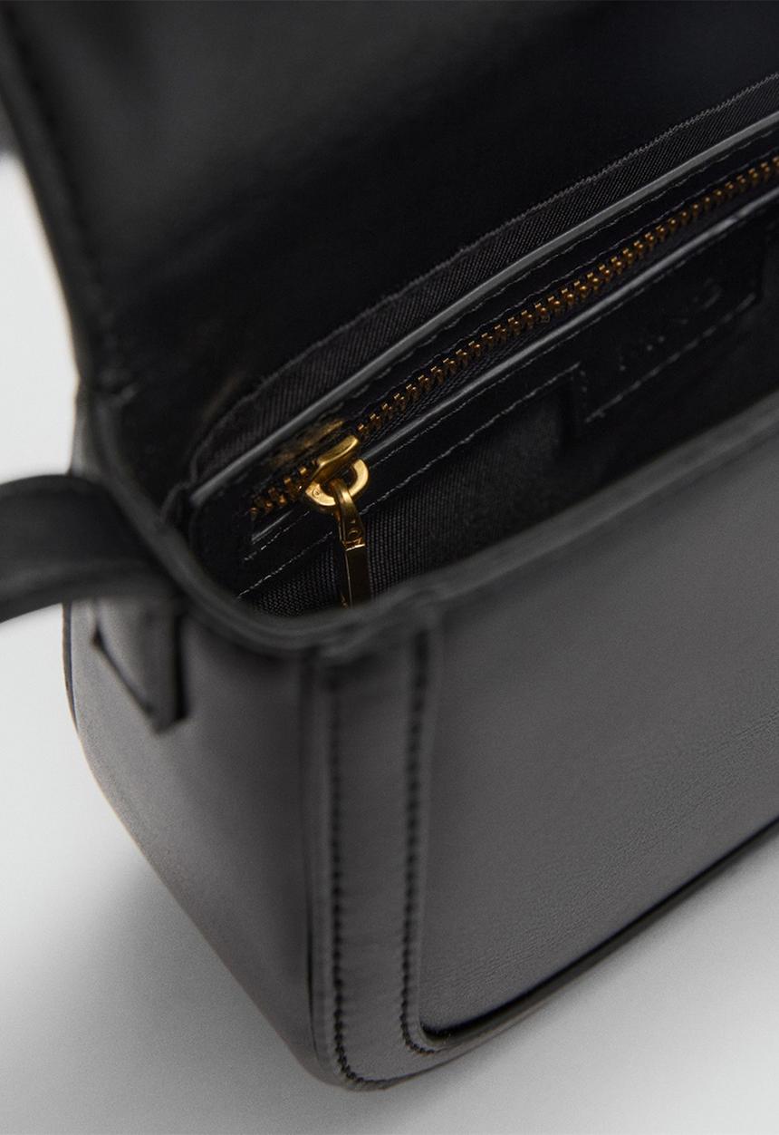 MANGO - Bag i lyrata - black