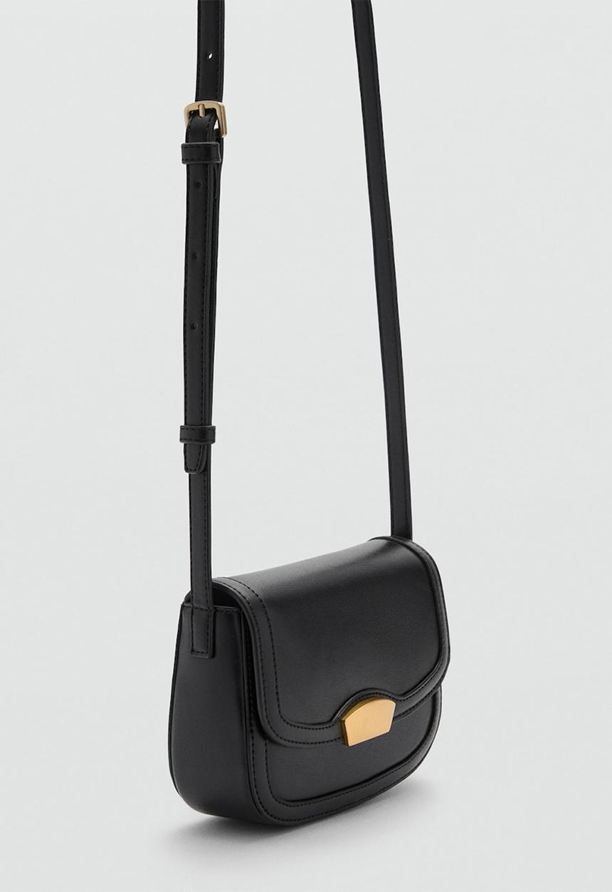MANGO - Bag i lyrata - black