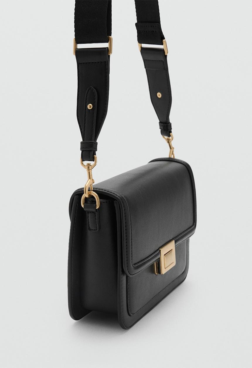 MANGO - Bag m azalea - black
