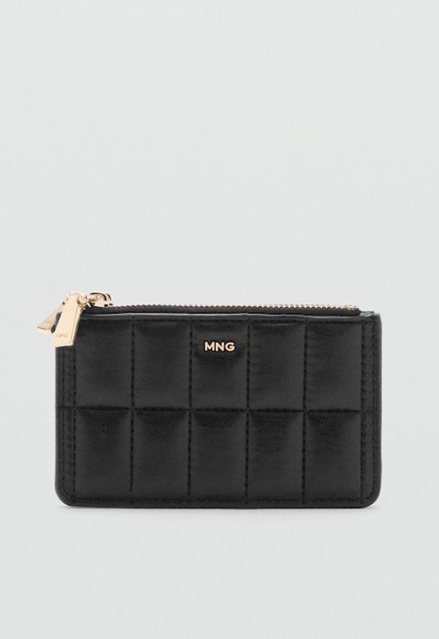 MANGO - Purse praline - black