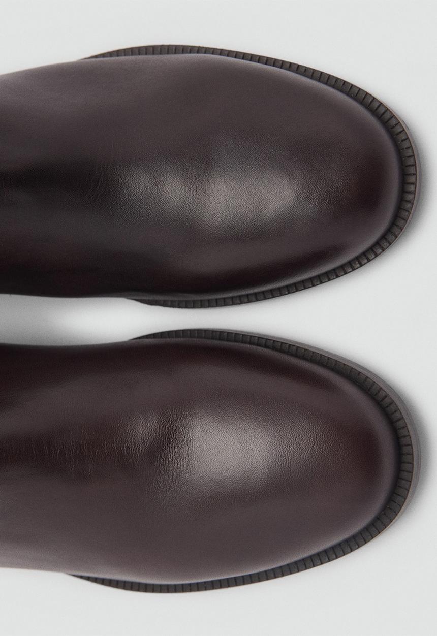 MANGO - Amor leather boot - dark brown