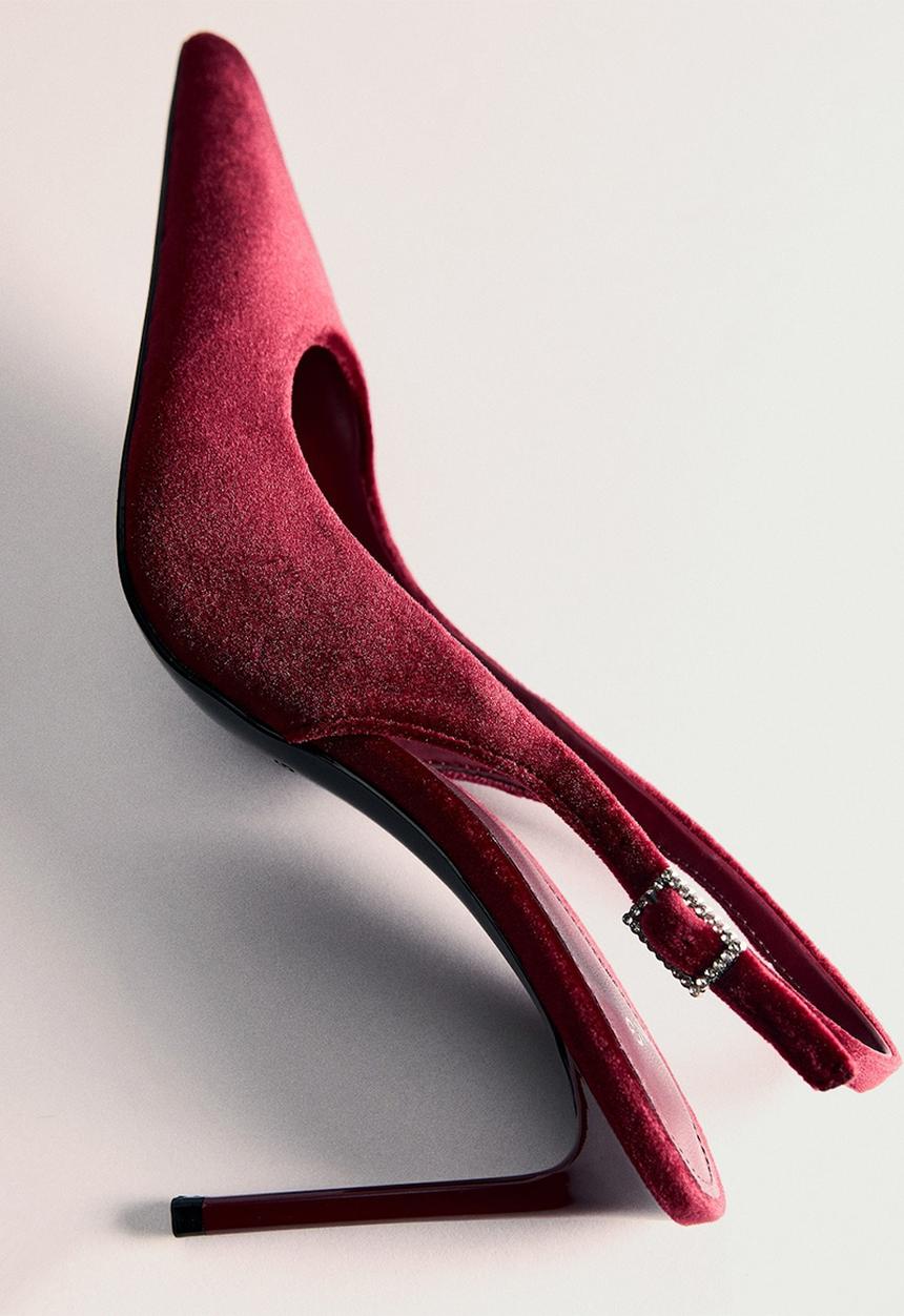 MANGO - Vanilla heel - red