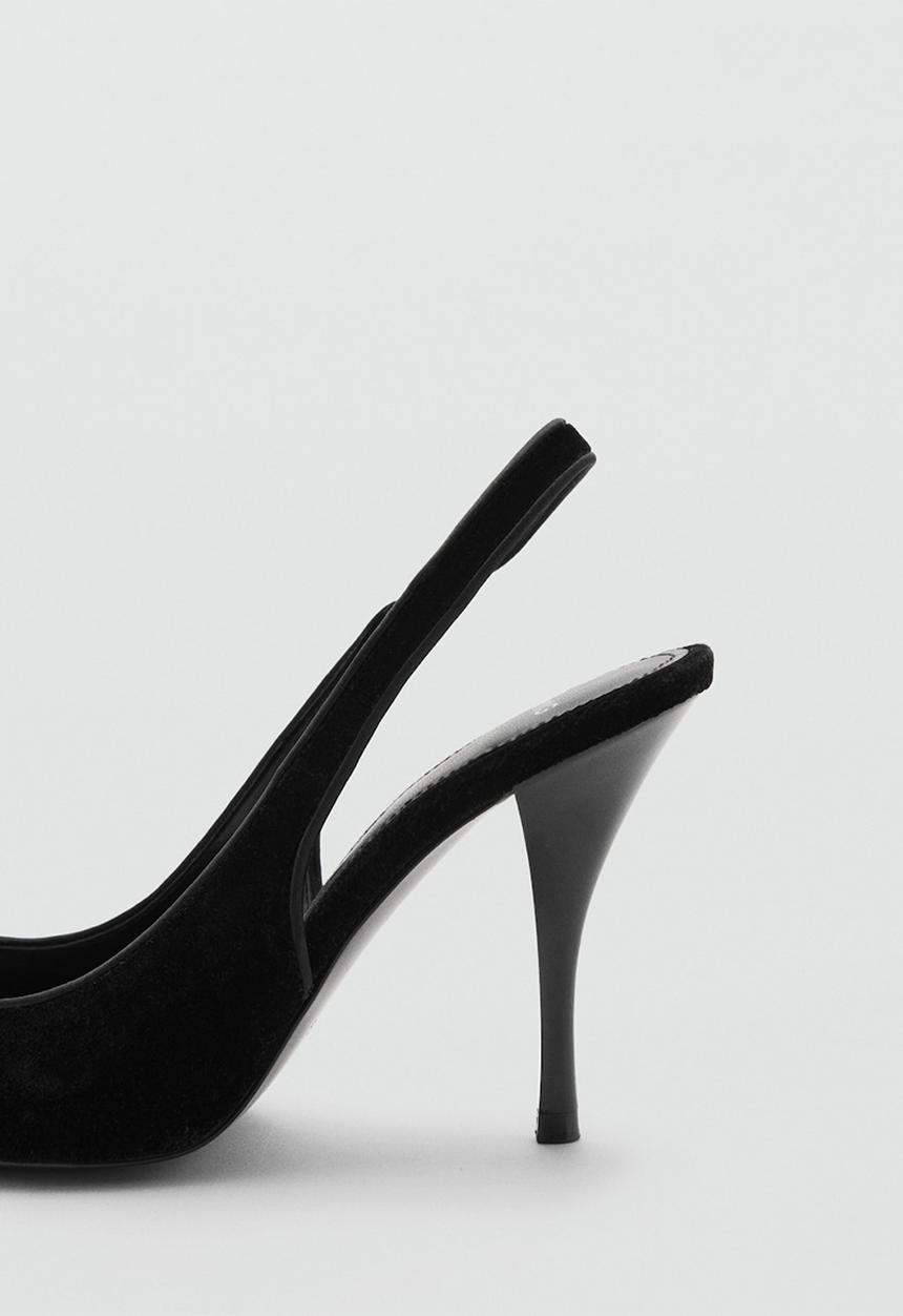 MANGO - Choconut heel - black