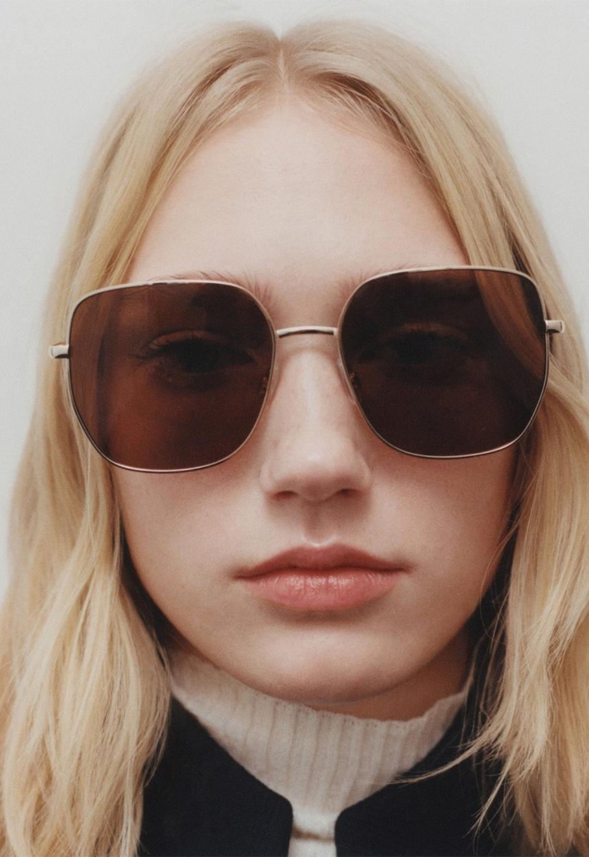MANGO - Sunglasses duna - gold
