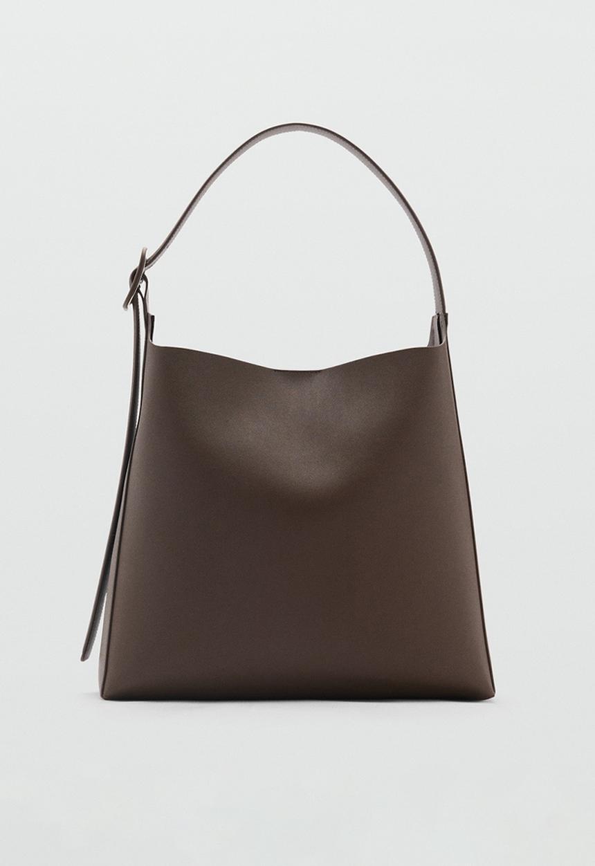 MANGO - Bag g winnie - dark brown