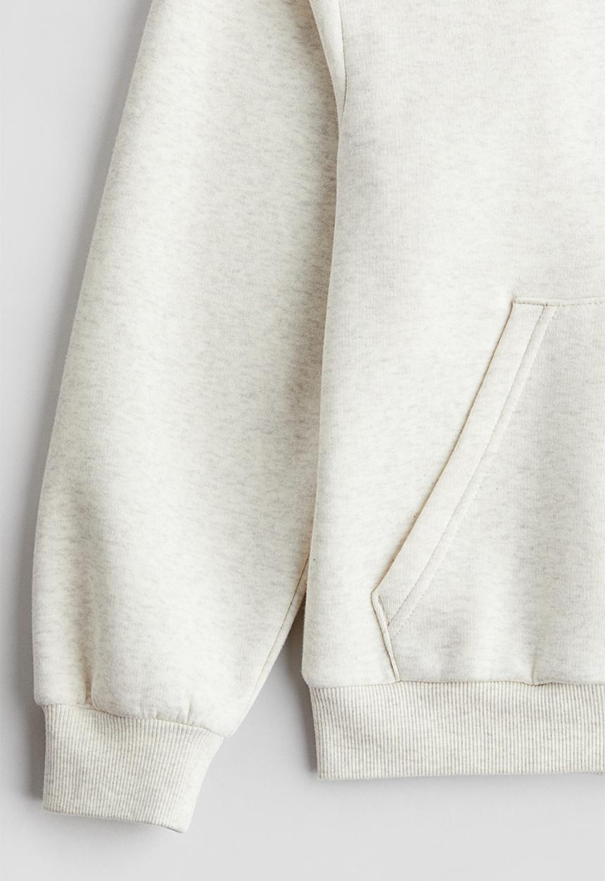 H&M - Oversized hoodie - White marl