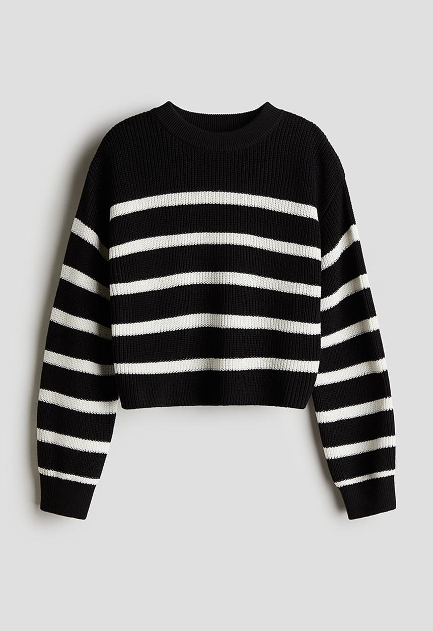 H&M - Rib-knit jumper - Black